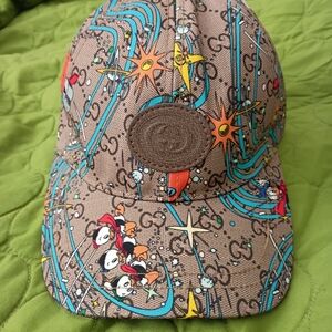 Gucci Black and Multicolor Cap